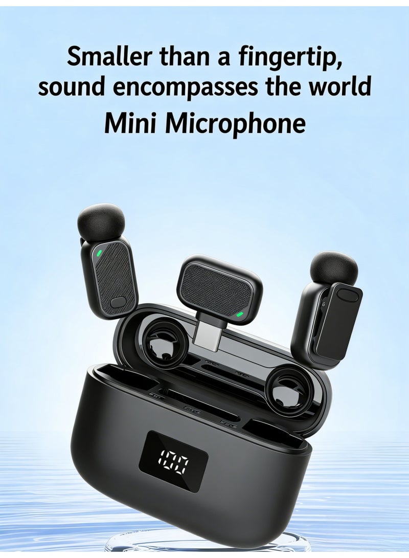 mini6 Mini Wireless Microphone Bluetooth Clip-on Lapel Mic Noise Cancelling Portable Recording Mic for TikTok YouTube Vlog microphone for vlogging  microphone bluetooth - Image 3